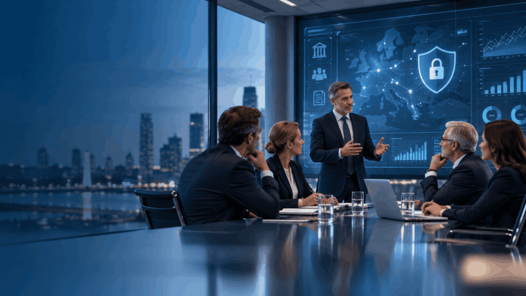Bestuurders bespreken security en IT trainingen van Academie Nederland